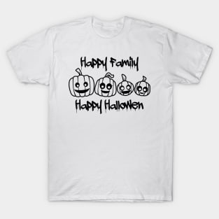 happy family happy halloween T-Shirt